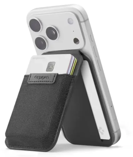 Spigen Slim Fold čierna / Peňaženka / MagSafe (AFA11591)