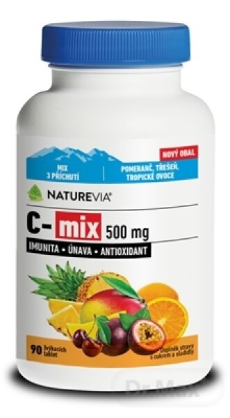 Naturevia C-mix 500mg cmúľacie pastilky