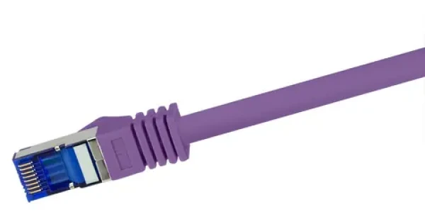 LogiLink Ultraflex Cat.6A fialová / Patch kábel / S/FTP / 0,5 m / RJ-45 / 10 Gigabit Ethernet (C6A029S)