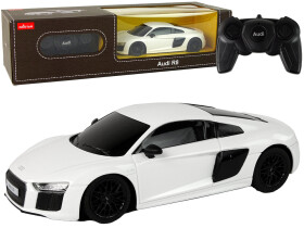 Mamido Elektrické autíčko R/C Audi R8 1:24 Rastar v bielej farbe
