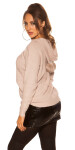 Trendy KouCla Hoody with PomPoms black Einheitsgroesse