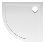 Bruckner - ELSE sprchová vanička z liateho mramoru, štvrťkruh 90x90cm, R550, biela 800.311.4
