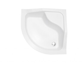 BESCO - Štvrťkruhová sprchová vanička OLIVER I - Nožičky k vani - Bez nožičiek, Rozmer A - 80, Rozmer B - 80 VANKOLIVEI80