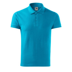 Bavlnená polokošeľa Malfini M MLI-21244 tyrkysová 2XL