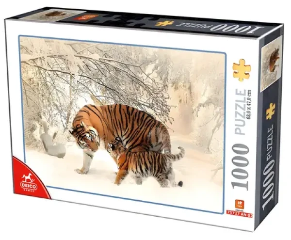 DEICO Puzzle Tiger s mláďaťom