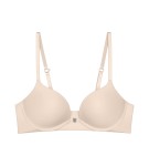 PURE MICRO - Push-up podprsenka s predným zapínaním a veľmi jemným mikrovláknom Triumph CAMEO BEIGE 85B