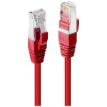 LINDY 45621 RJ45 sieťové káble, prepojovacie káble CAT 6 S/FTP 0.50 m červená 1 ks; 45621