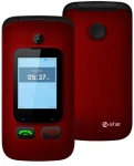 ESTAR Digni Flip červená / 2.4" / 240 x 320 / 32 MB / MicroSD / 0.08 Mpx / 1000 mAh (5292302012323)