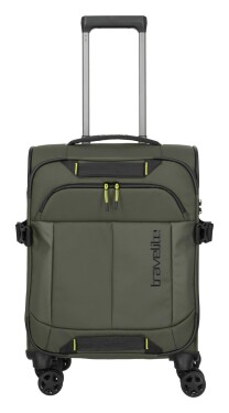 Malý textilný kufor Travelite Briize S Khaki