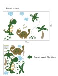 Veselá Stena Samolepka Kreslené Dinosaure