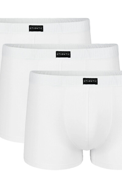 Pánske boxerky 007 white 3 pack - Atlantic Bílá XL