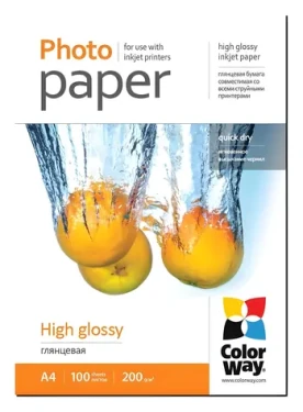 Colorway / Fotopapier / Vysoko lesklý / A4 / 200 g/m2 / 100 listov (PG200100A4)