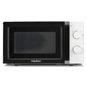 Medion MD11475 čierna/biela / Mikrovlnná rúra / 700 W / 20 l / mechanické ovládanie (50076266)