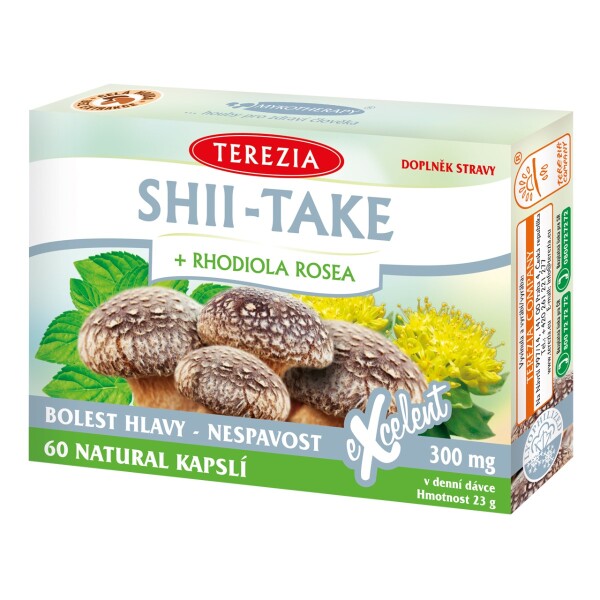 TEREZIA Shii-take + rhodiola rosea 60 kapsúl