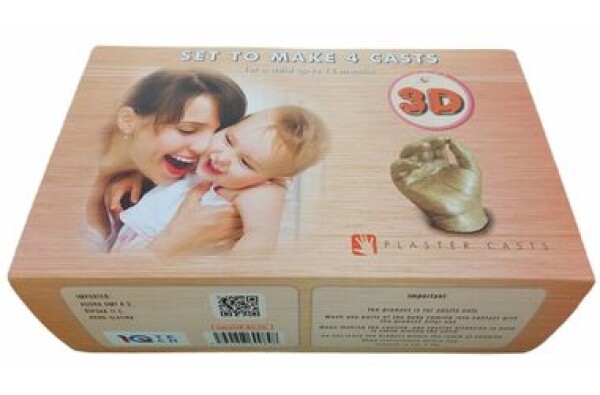 IQtech 3D Baby Set na 4 sadrové odliatky pre deti do 12 mesiacov