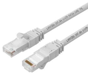 Lanview HIGH-FLEX Cat6a S/FTP biela / Sieťový kábel / RJ-45 / 0,25 m / PoE+ / LSZH (LV-SFTP6A0025W)