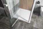 AQUALINE - AMICO sprchové dvere výklopné 1040-1220x1850, číre sklo G100