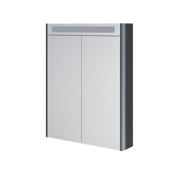 Mereo Siena, kúpeľňová galérka 64 cm, zrkadlová skrinka, antracit mat CN436GA