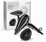 BaByliss Compact Pro / sušič na vlasy / 2400W / 3 teploty / 2 rýchlosti / Difuzér / 2x koncentrátor (6715DE)