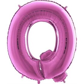 Nafukovací balónik písmeno Q ružové 102 cm - Grabo