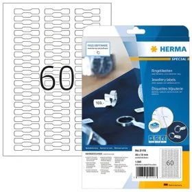 Herma Krúžkové etikety biela / Etikety / 49x10 mm / 1500 ks / A4 (5116)