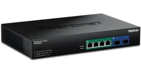 Trendnet Switch 6- Port 2.5G PoE++ / Switch / 6x 2,5 Gbps PoE++ / 1x 10G SFP+ / 240 W / GaN / Unmanaged (TPE-BG5062)