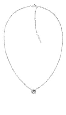 Calvin Klein Nadčasový oceľový náhrdelník Twiste Bezel Solitaire 35000769
