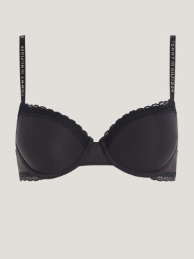 Dámska podprsenka TONAL LACE DEMI-CUP BRA UW0UW04546 BDS Black - Tommy Hilfiger 75B
