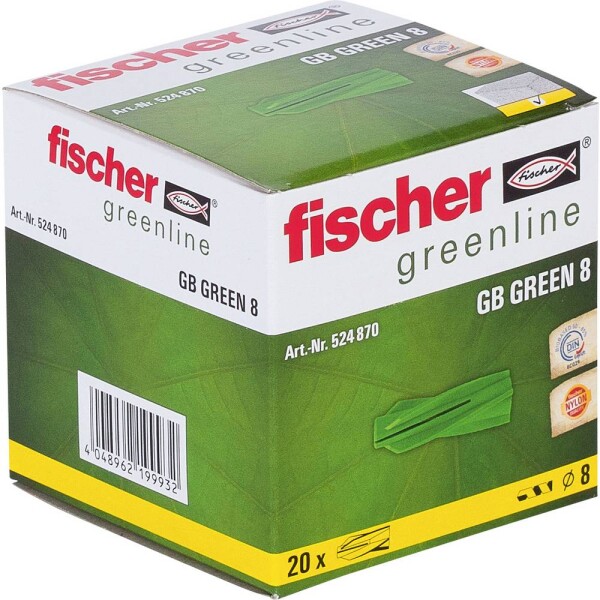 Fischer hmoždinka do pórobetónu 8 mm 524870 20 ks; 524870