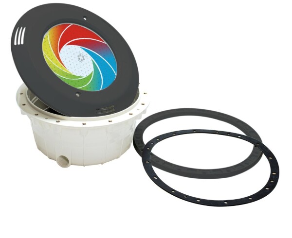 Vagnerpool Podvodný svetlomet VA LED RGB farebné, PF, 12 V; 23 W, tmavo šedá farba, pre fóliové bazény