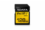 ADATA Premier One SDXC karta 128 GB/UHS-II U3 Class 10/R: 290 MB/s/W: 260 MB/s (ASDX128GUII3CL10-C)