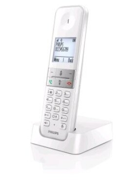 Philips D4701W/53 biela / Bezdrôtový telefón / 1.8 grafický displej / doba hovoru 16 hodín (D4701W/53)