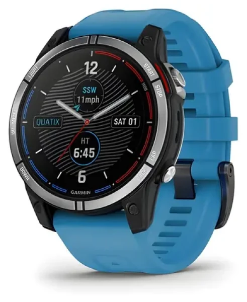 Garmin quatix 7 47mm modrá / Chytré hodinky / 1.3 "/ GPS / BT / Wi-Fi / 10 ATM (010-02540-61)