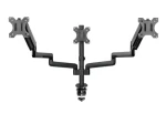 Gembird MA-DA3-01 Stolný držiak pre 3 monitory do 27 / štandardy VESA 75x75 amp; 100x100 / nosnosť 21 kg / nastaviteľný (MA-DA3-01)