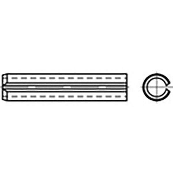 TOOLCRAFT TO-6866412 upínacie puzdrá pružinová ocel 100 ks; TO-6866412
