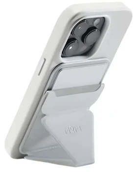 Moft Movas Snap-On MagSafe misty cove / Peňaženka so stojanom / MagSafe / 2 karty / vegan koža (MS007MP-1-MO-MCGY)