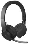 Logitech MSFT Teams Zone Wire čierna / bezdrôtový USB headset / mikrofón / USB-A prijímač + Bluetooth (981-000859)