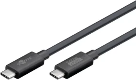 Goobay USB4 2.0 čierny / Kábel USB-C - USB-C / 80 Gb/s / 240 W / 1,2 m (74376)