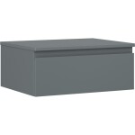 MEXEN/S - Orio kúpeľňová skrinka pod umývadlo 60 cm s doskou, 1 šuplík, grafit mat 91A10-06023-1-BFC66