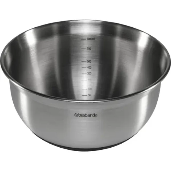 Brabantia Misa nerez oceľ/silikón strieborno-čierna 1 L / priemer 17.2 cm / výška 8.9 cm (363825)