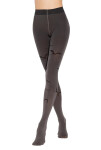 Pančuchy Gatta Crazy Trick wz.01 50 den 5-XL 5-XL šedo-černá