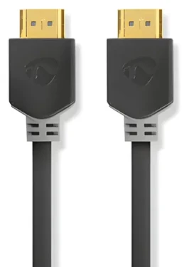 Nedis High Speed HDMI 5 m antracit / Kábel HDMI / 4K 60Hz / ARC / 18 Gbps / Ethernet (CVBW34000AT50)