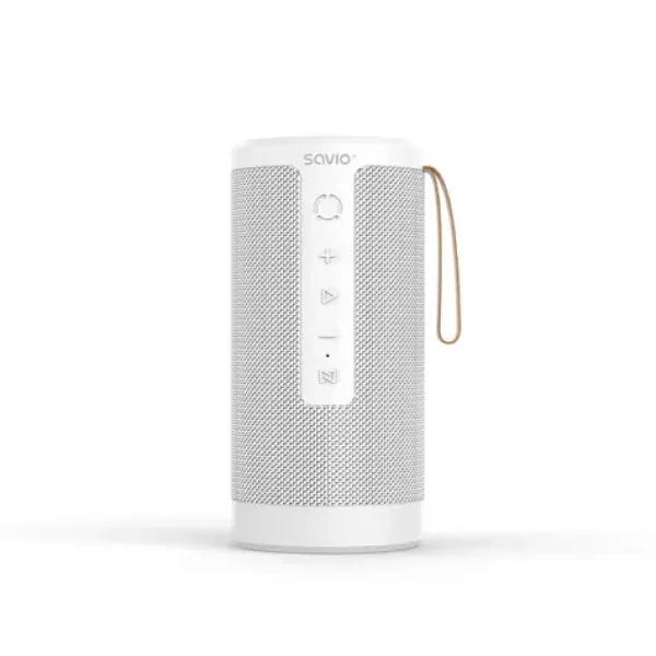 Savio BS-032 biela / Prenosný bezdrôtový reproduktor / Bluetooth (GKSSAVGLO0008)