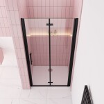 H K - Sprchové dvere MELODY BLACK B8 70 zalamovacie 69-72 x 195 cm SE- MELODYBLACKB870SET