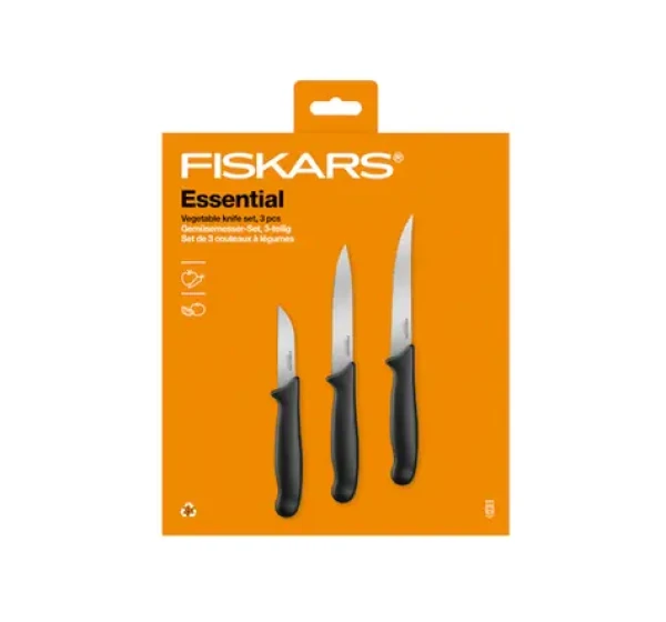 Fiskars 1065584 Essential Sada 3 nožov na zeleninu (1065584)
