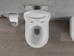 MEXEN/S - Rico Závesná WC misa Rimless vrátane sedátka s slow, Duroplast, biela 30720200