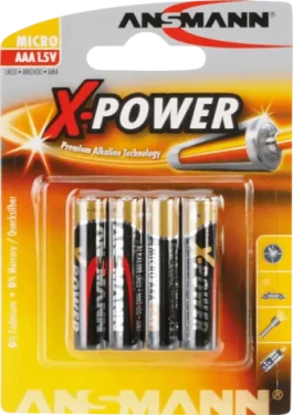 Ansmann X-Power / Batéria / AAA / alkalická / 1,5 V / 4 ks (5015653)