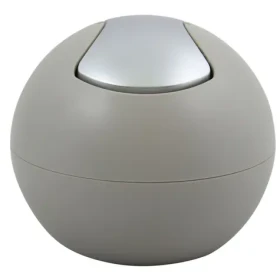 Spirella BOWL MATT mini výklopný odpadkový kôš 1 L matný šedohnedý / plast (7610583203748)