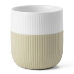 Royal Copenhagen Porcelánový hrnček Fluted Contrast Sand 350 ml