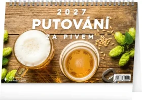 NOTIQUE Putovanie za pivom 2027 / Stolný kalendár / 23,1 × 14,5 cm